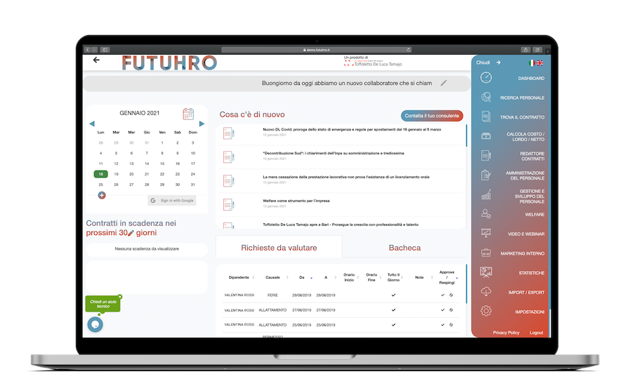 Homepage Futuhro