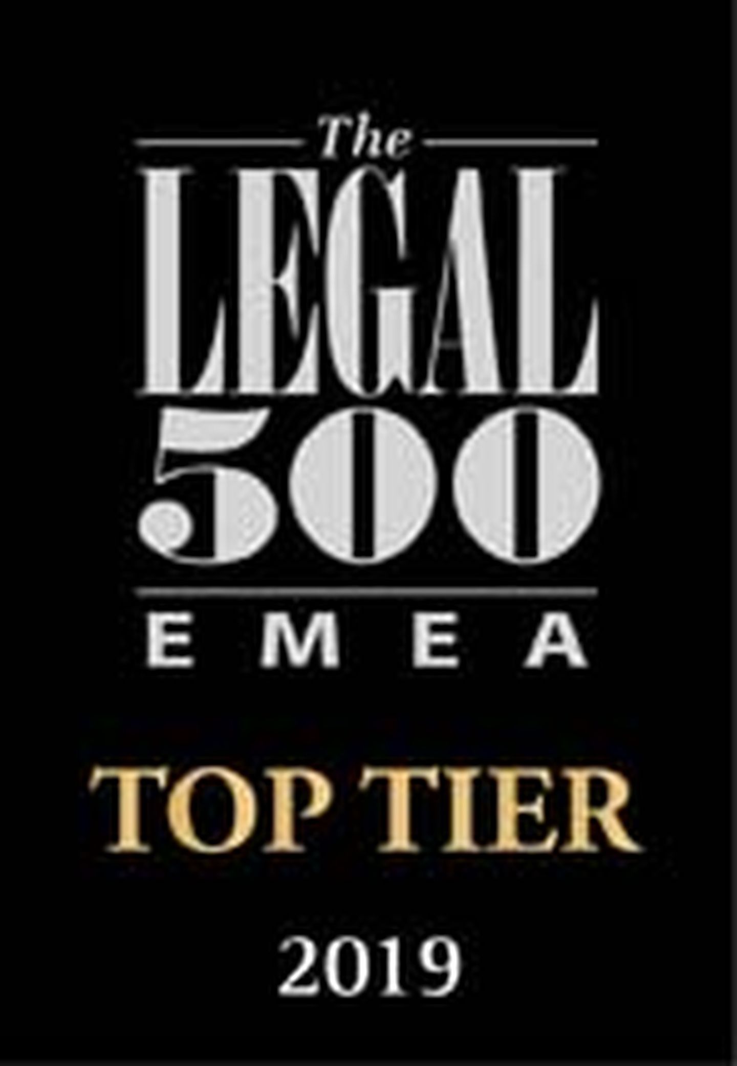 Legal500 EMEA 2019_Top tier