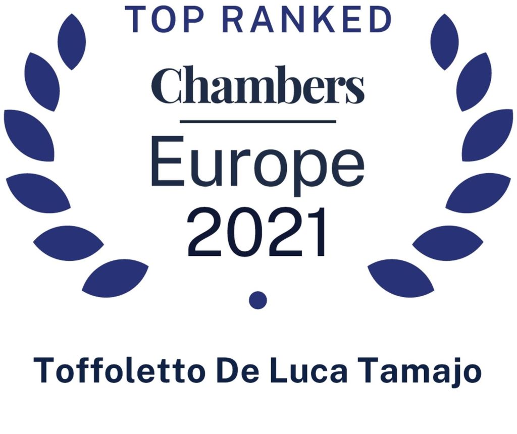 Riconoscimenti & Premi_Chambers Europe 2021_TDLT